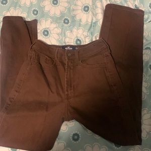 WORN ONCE Hollister straight leg ultra-high rise jeans